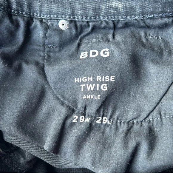 BDG Colorblock Patchwork High Rise Twig  Ankle Jeans - Picture 6 of 13